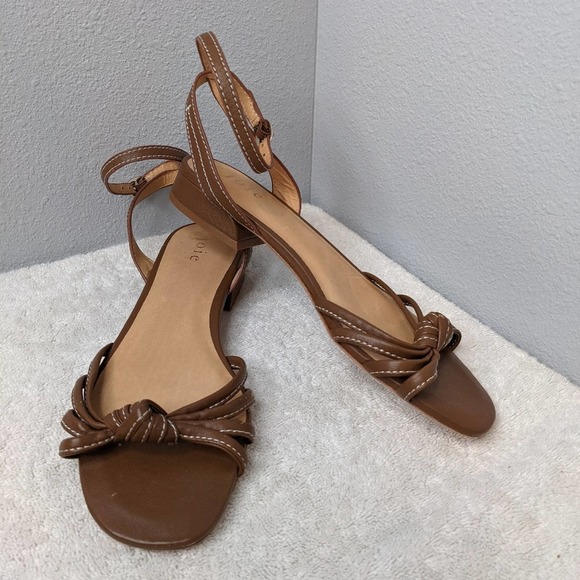Joie Shoes - Joie Strappy Knot Sandal Low Heel 7.5/37.5